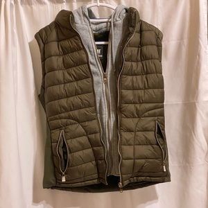 Hoodie puffer vest